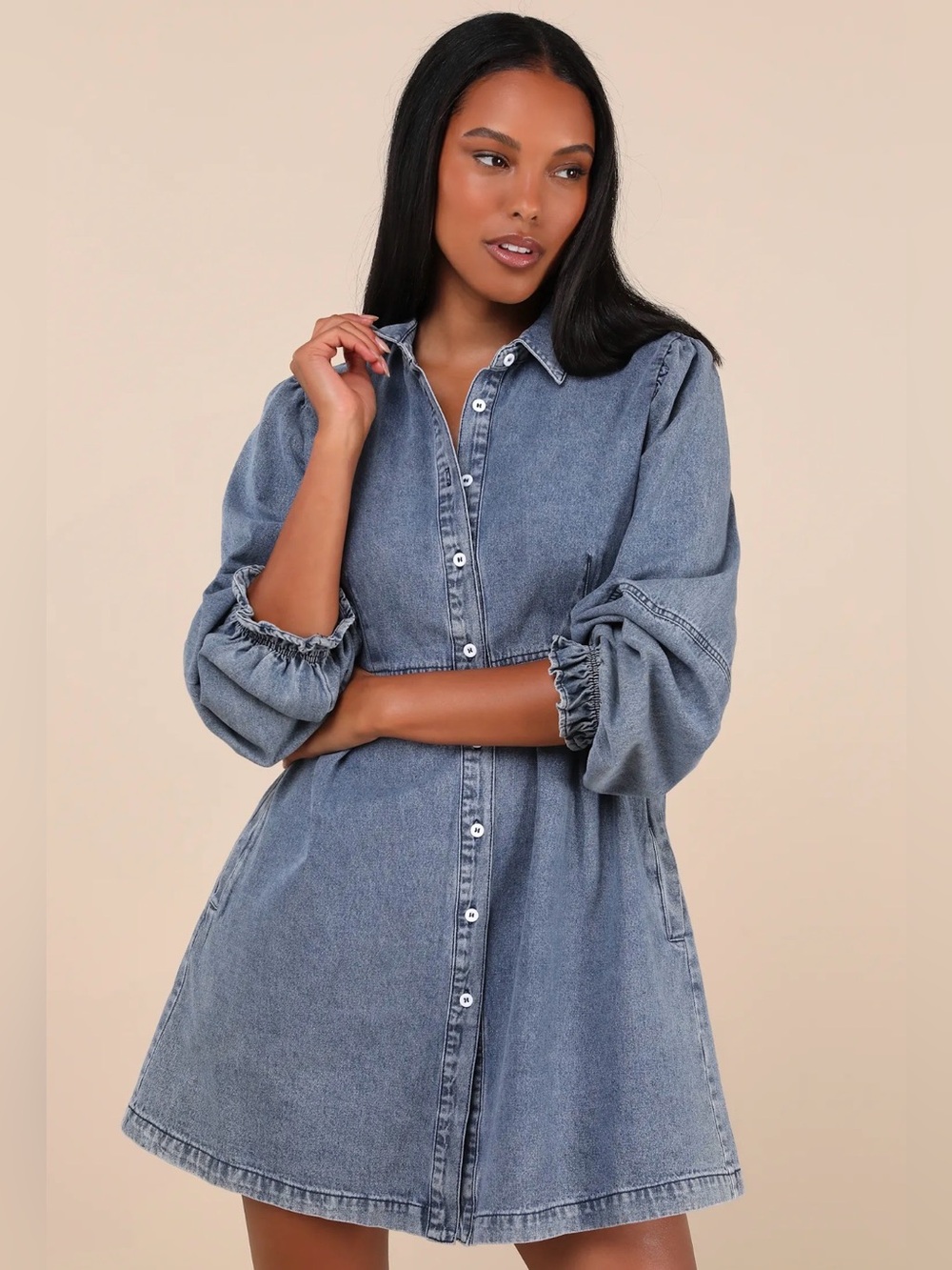 NWT Lulu’s Denim Dress